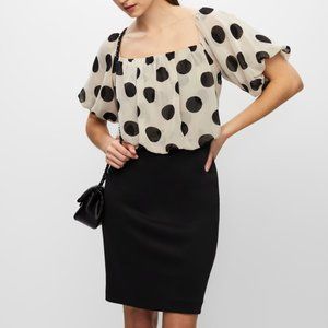 Polka Dot Print Dress